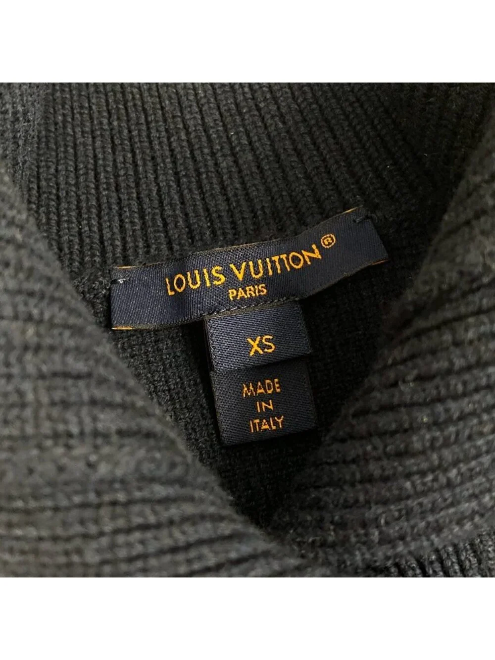 Louis Vuitton Jewel Button Sleeveless Cardigan Wool Cashmere Blend Night Blue XS